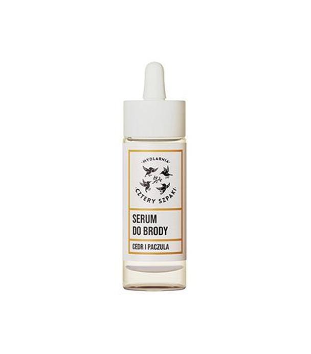 Mydlarnia Cztery Szpaki Serum do brody Cedr i Paczula, 30 ml - ważny do 2025-06-20