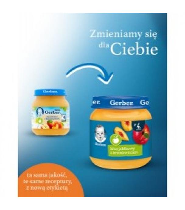 GERBER Deserek mus jabłkowy z brzoskwiniami po 4 miesiącu - 125 g - cena, opinie, wskazania