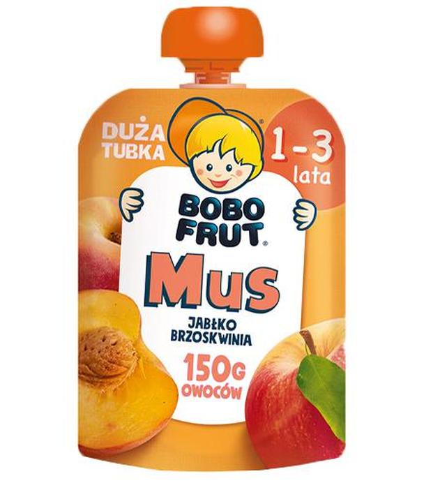 Bobo Frut Mus jabłko, brzoskwinia - 150 g - cena, opinie, właściwości - ważny do 2024-05-31