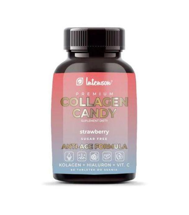 COLLAGEN CANDY Anti-Age Formuła o smaku truskawkowym, 60 tabletek