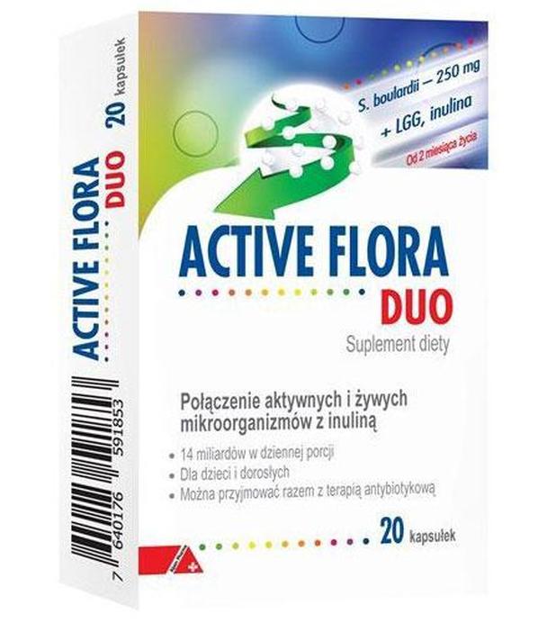 Active Flora Duo, 20 kaps., cena, opinie, właściwości - ważny do 2025-08-31