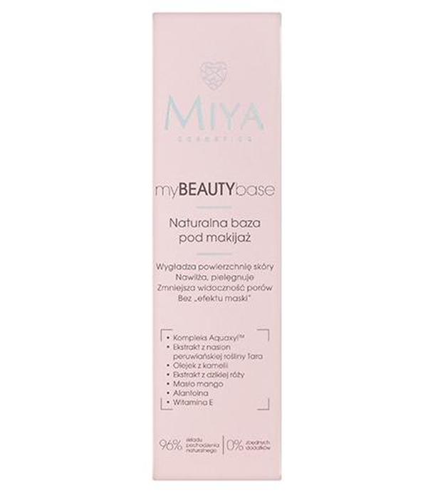 Miya myBeautybase Naturalna Baza pod makijaż, 30 ml, cena, opnie, właściwości