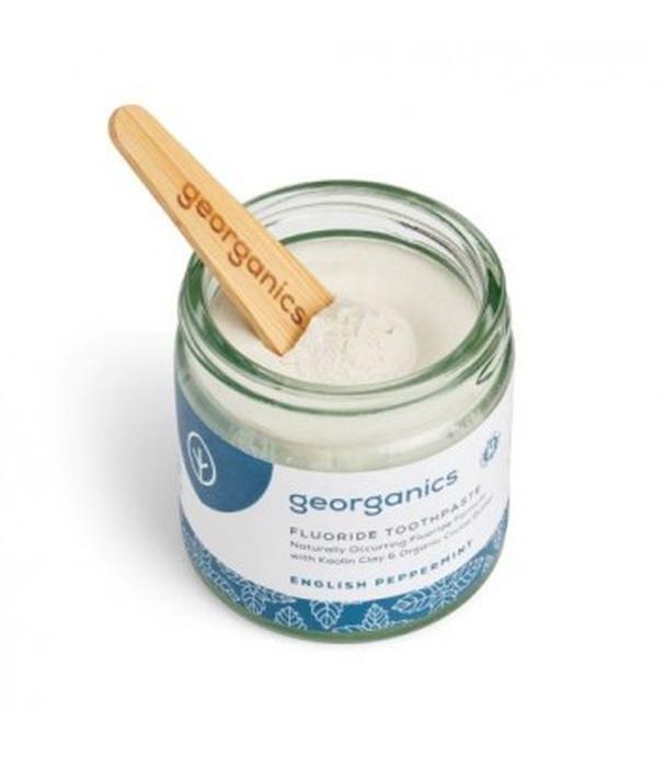 Georganics, Organiczna pasta do zębów z fluorem w słoiku, English Peppermint, 60 ml