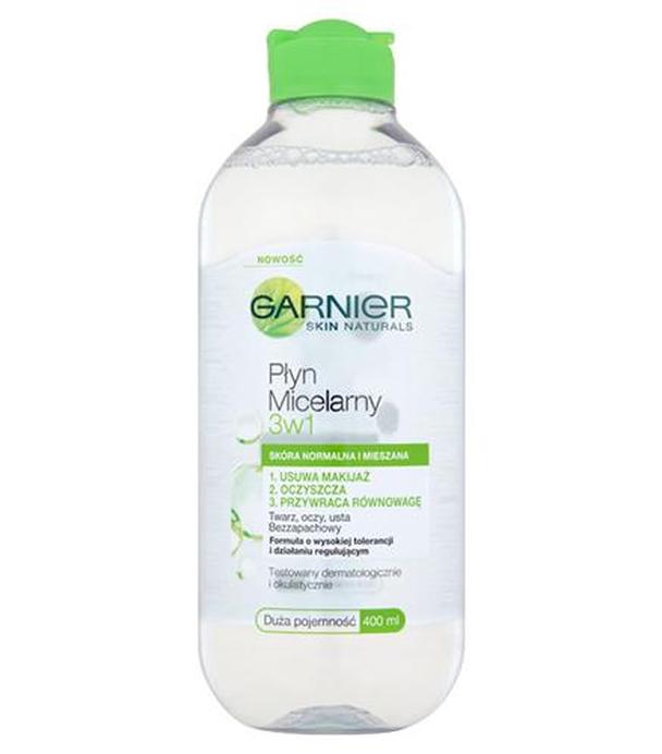 GARNIER SKIN NATURALS Płyn micelarny 3w1 do skóry normalnej i mieszanej - 400 ml