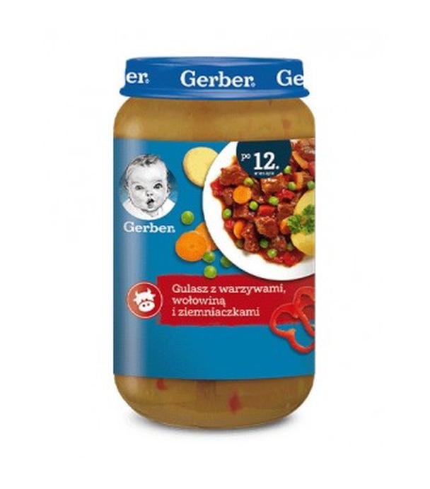GERBER JUNIOR Obiadek gulasz z warzywami wołowiną i ziemniaczkami po 12 miesiącu - 250 g