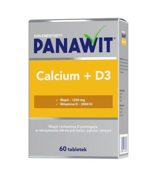 PANAWIT Calcium + D3 - 60 tabl. Wapń +D3 - cena, opinie, dawkowanie