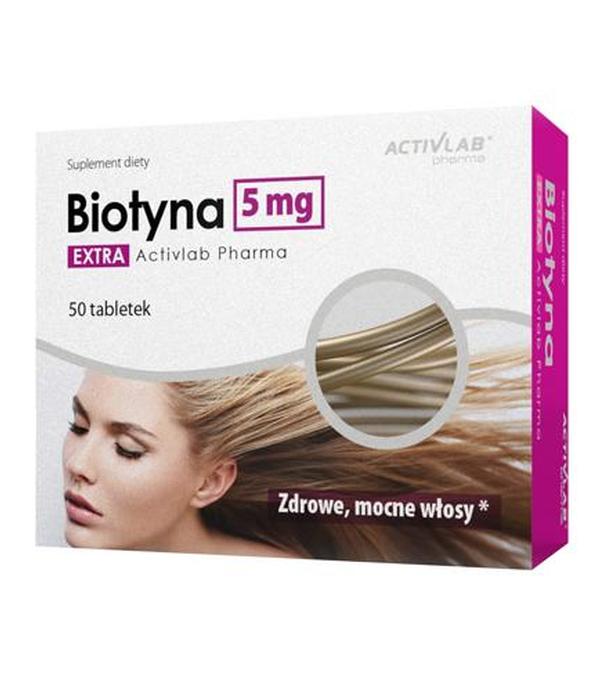 Activlab Pharma Biotyna Extra 5 mg - 50 tabl. - cena, opinie, stosowanie
