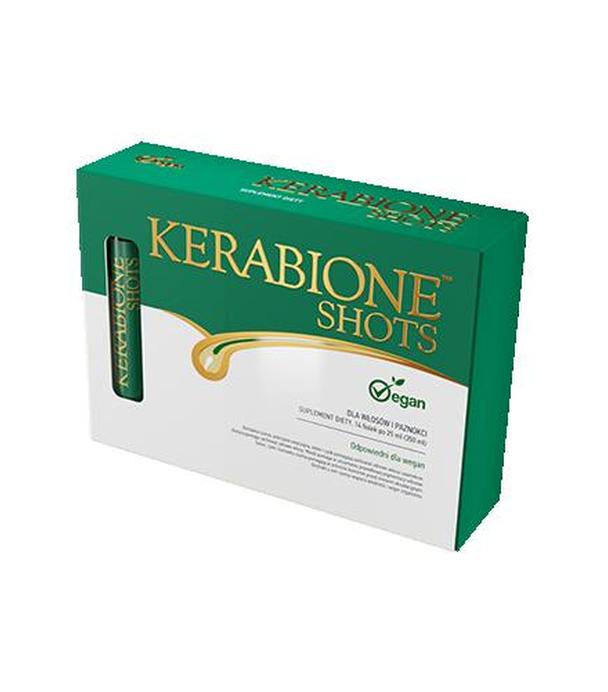 KERABIONE SHOTS dla włosów i paznokci, 14 fiolek - ważny do 2025-08-31