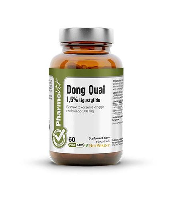 Pharmovit, Dong Quai 1,5% Ligustylidu clean label, kapsułki twarde, 60 sztuk