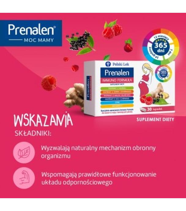 Prenalen Immuno formuła, 30 kaps., cena, opinie, składniki - ważny do 2024-11-30