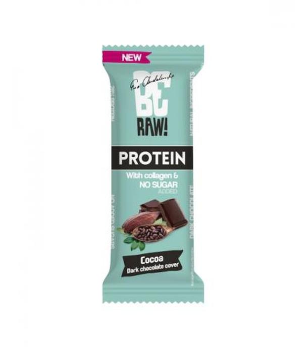 BeRAW! Protein, Baton Proteinowy, surowe kakao w gorzkiej czekoladzie, 40 g