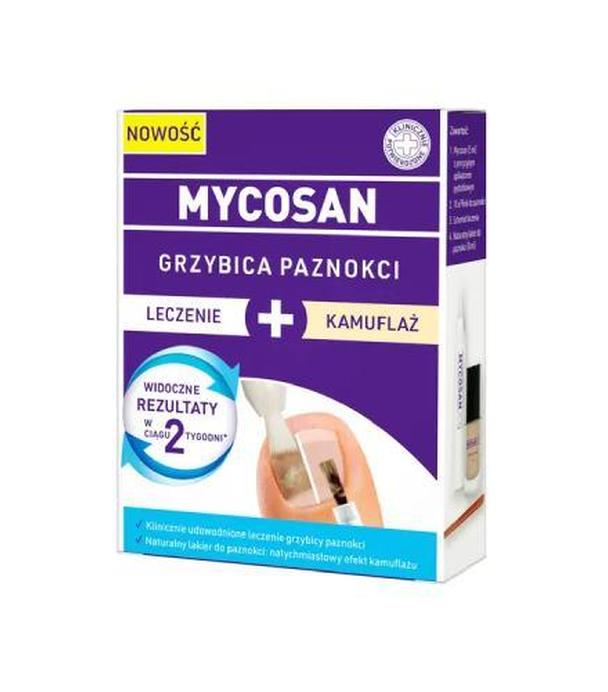 MYCOSAN Grzybica paznokci Leczenie + Kamuflaż, 5 ml