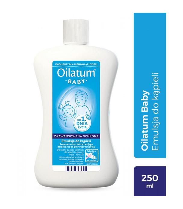 OILATUM BABY Emulsja do kąpieli dla dzieci, 250 ml  - ważny do 2025-10-31