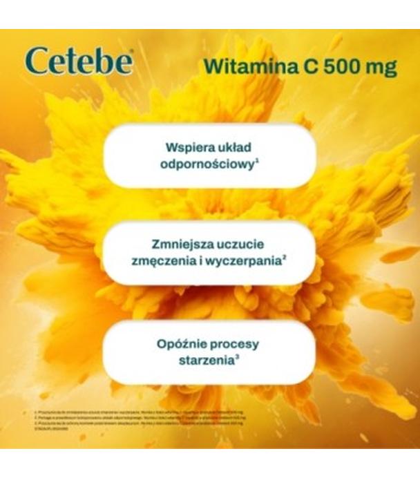 Cetebe Witamina C 500 mg, 30 kapsułek