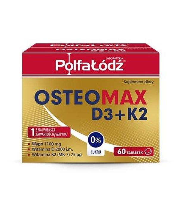 Laboratoria PolfaŁódź Osteomax D3 + K2, 60 tabletek