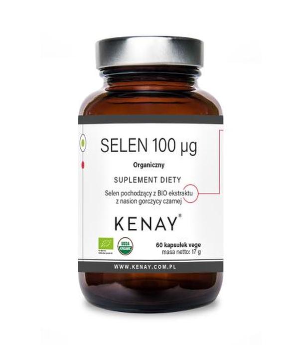 Kenay, Selen Organiczny 100 μg, kapsułki, 60 sztuk