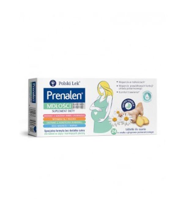 Prenalen Mdłości Gastro Komfort, 24 tabletki do ssania