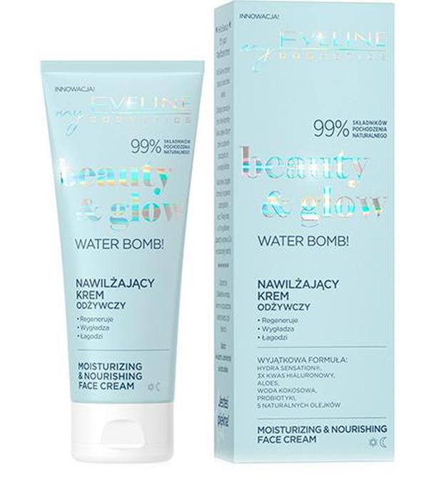 Eveline Cosmetics Beauty & Glow Water Bomb Krem nawilżająco odżywczy, 75 ml, cena, opinie, właściwości