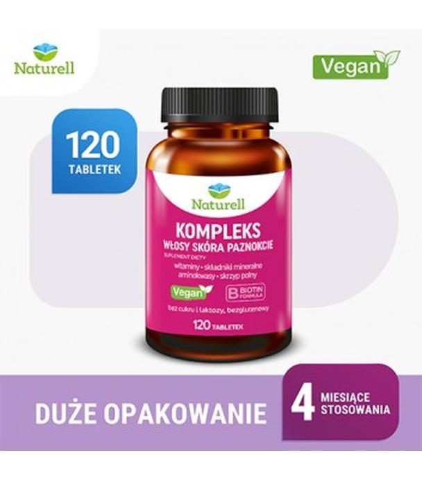 Naturell Kompleks Włosy Skóra Paznokcie, 120 tabletek