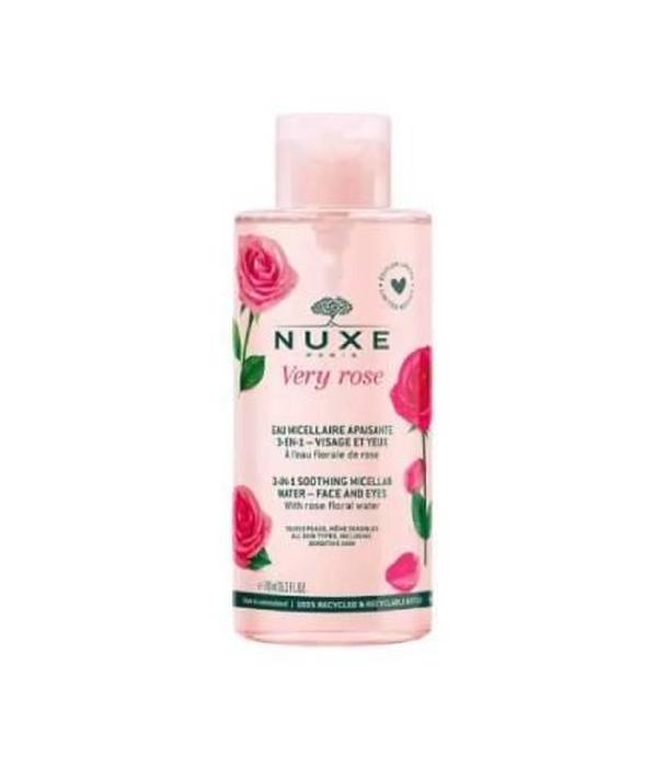 Nuxe Very Rose, Łagodząca woda micelarna 3w1, 750 ml