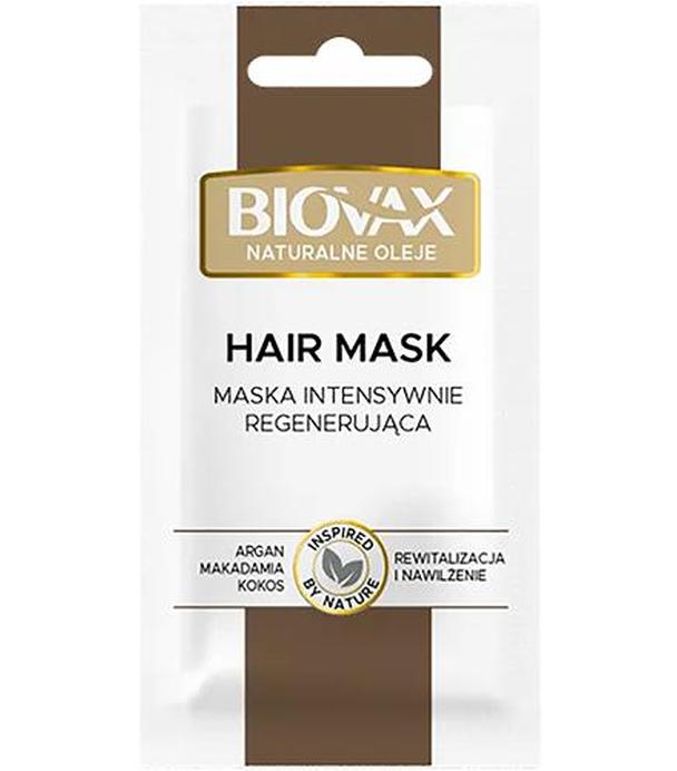 Biovax Maska intensywnie regenerująca do włosów suchych i łamliwych pozbawionych blasku, 20 ml, cena, opinie, wskazania