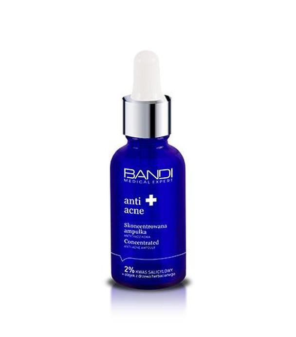 BANDI MEDICAL EXPERT Anti-Acne Skoncentrowana ampułka antytrądzikowa 2% kwas salicylowy + olejek z drzewa herbacianego, 30 ml