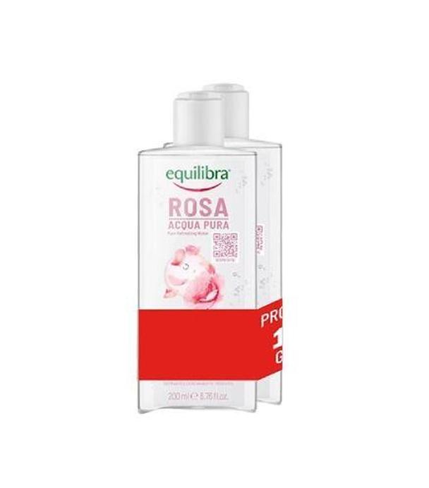 EQUILIBRA Odświeżająca czysta woda różana 200 ml + Odświeżająca czysta woda różana 200 ml [ZESTAW]