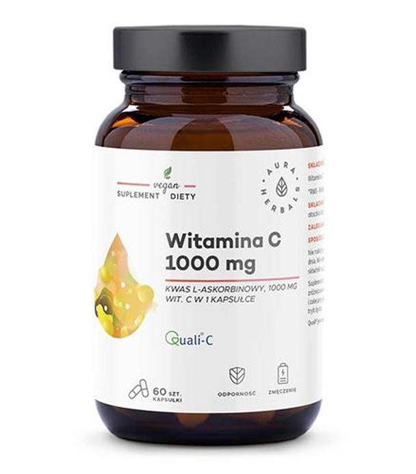 Aura Herbals Witamina C 1000 mg kwas l-askorbinowy, 60 kapsułek