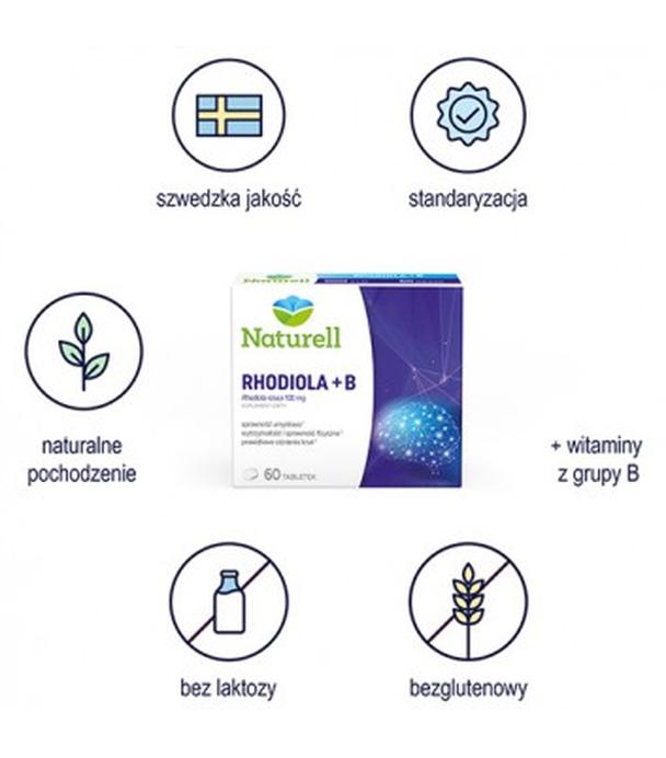 NATURELL Rhodiola + B, 60 tabl.