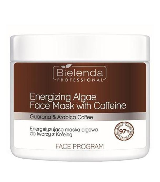 Bielenda Professional Premium Energizing Algae Face Mask with Caffeine Energetyzująca maska algowa do twarzy z Kofeiną - 160 g - cena, opinie, wskazania