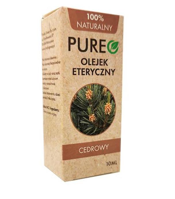 Pureo Olejek eteryczny Cedrowy 100% naturalny - 10 ml - cena, opinie, właściwości