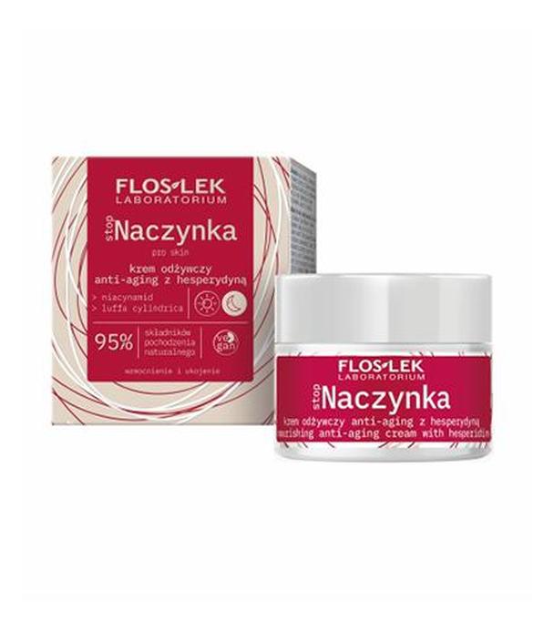 Floslek Stop Naczynka, Krem odżywczy anti-aging z hesperydyną na dzień i na noc, 50 ml