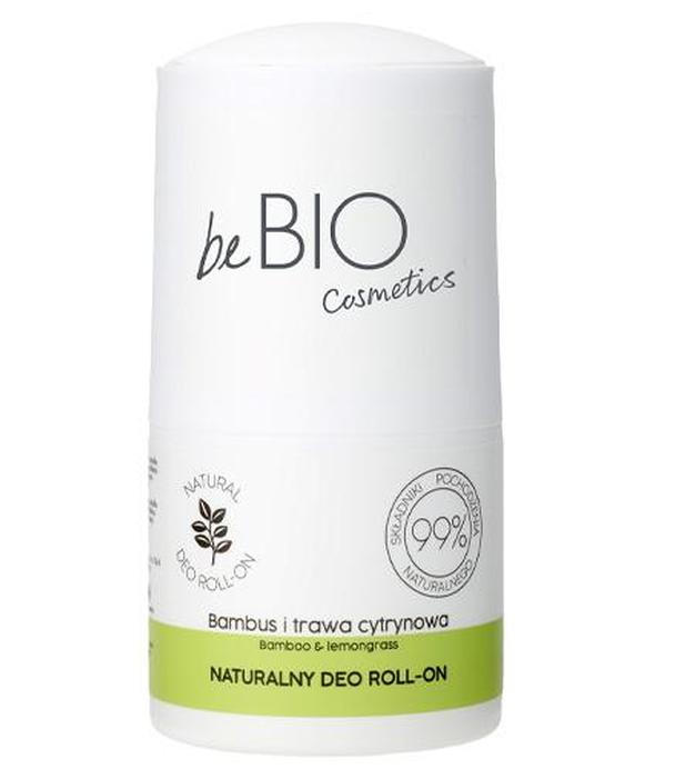 BeBio, Naturalny Deo roll-on bambus, trawa cytrynowa, 50 ml