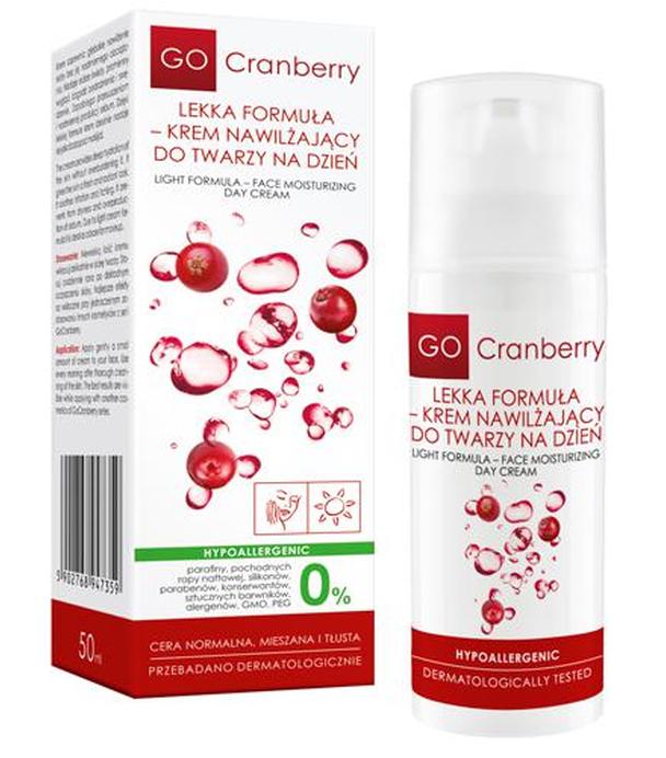 Go Cranberry Lekka formuła - Krem nawilżający do twarzy na dzień - 50 ml - cena, opinie, skład