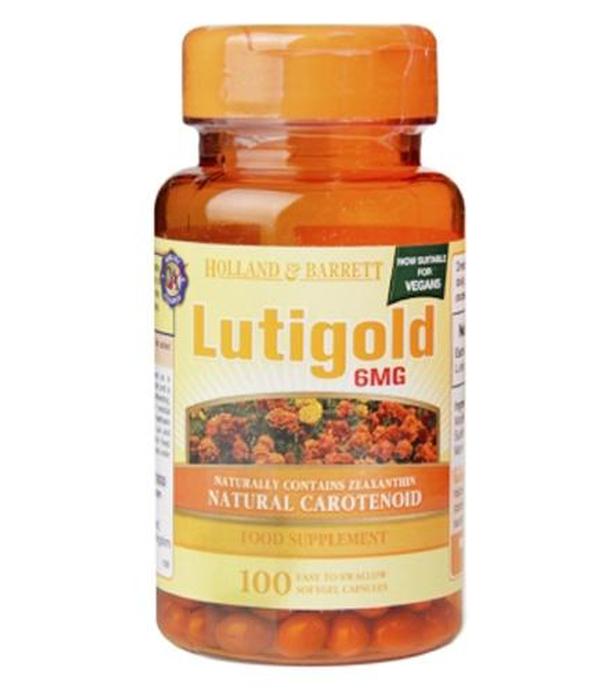 HOLLAND&BARRETT Lutigold luteina 6 mg - 100 kaps. Dla zdrowych oczu.