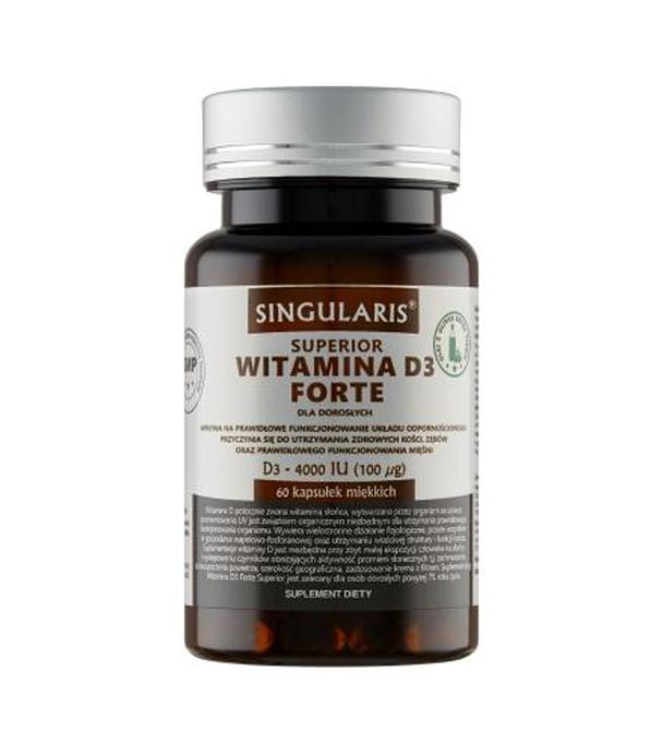 Singularis Superior Witamina D3 Forte 4000 IU, 60 kapsułek