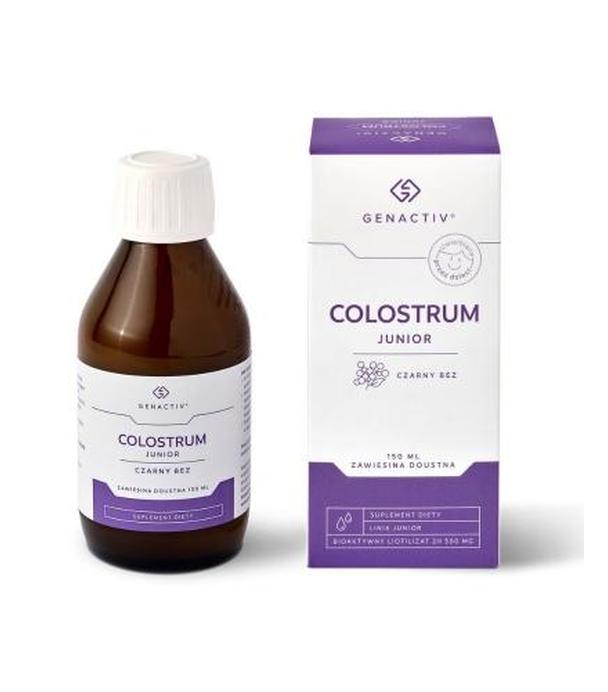 Colostrum Junior Czarny Bez zawiesina, 150 ml