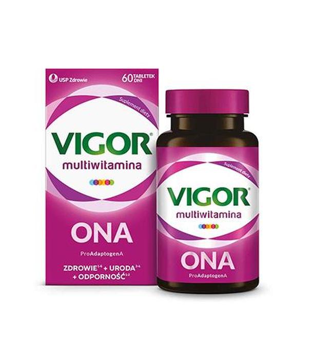 Vigor multiwitamina ONA zestaw witamin i minerałów z ashwagandhą, tabletki, 60 sztuk