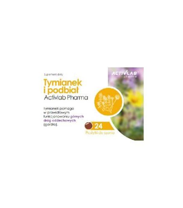 Activlab Pharma Tymianek i podbiał, pastylki do ssania, 24 sztuki