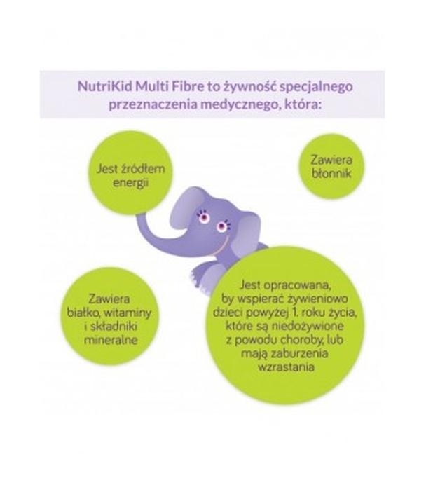 NutriKid Multi Fibre, smak truskawkowy, płyn, 200 ml