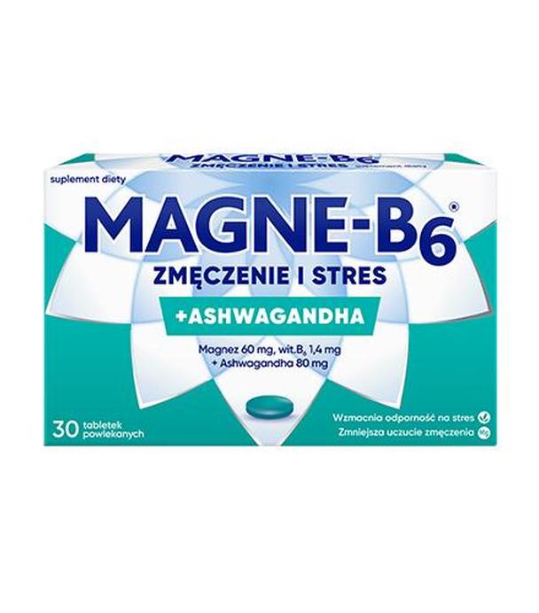 Magne-B6 Zmęczenie i stres, Magnez z ashwagandhą, tabletki, 30 sztuk - ważny do 2025-09-30