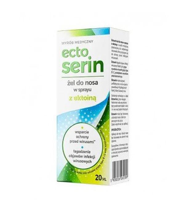 Ectoserin Żel do nosa w sprayu z ektoiną, 20 ml