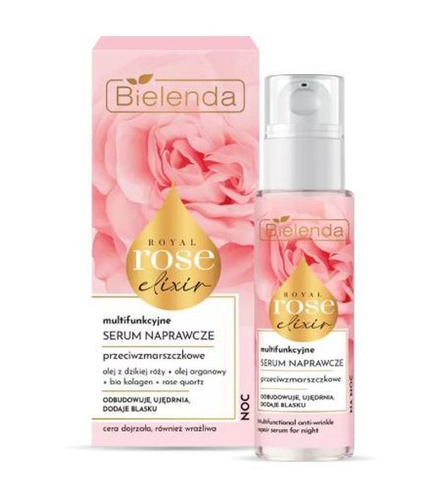 BIELENDA ROYAL ROSE ELIXIR Multifunkcyjne przeciwzmarszczkowe serum naprawcze na noc, 30 ml