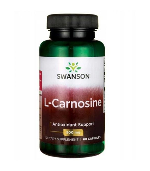 SWANSON L-Karnozyna 500 mg, 60 kaps., cena, wskazania, opinie - ważny do 2025-09-30