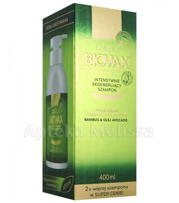 BIOVAX BAMBUS & OLEJ AVOCADO Intensywnie regenerujący szampon - 400 ml
