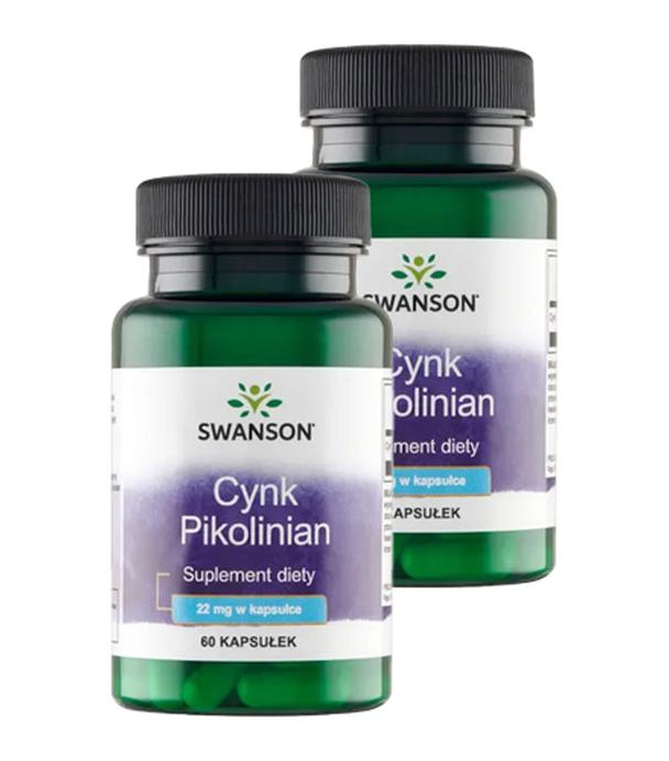 Swanson Cynk Pikolinian 22 mg, 2 x 60 kapsułek