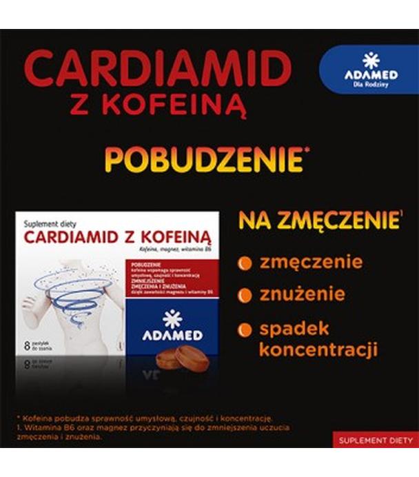 CARDIAMID Z KOFEINĄ Smak cytrusowy, 8 pastylek