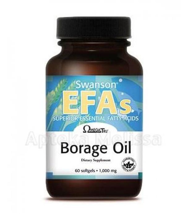 SWANSON Borage Oil 1000 mg - 60 kaps.