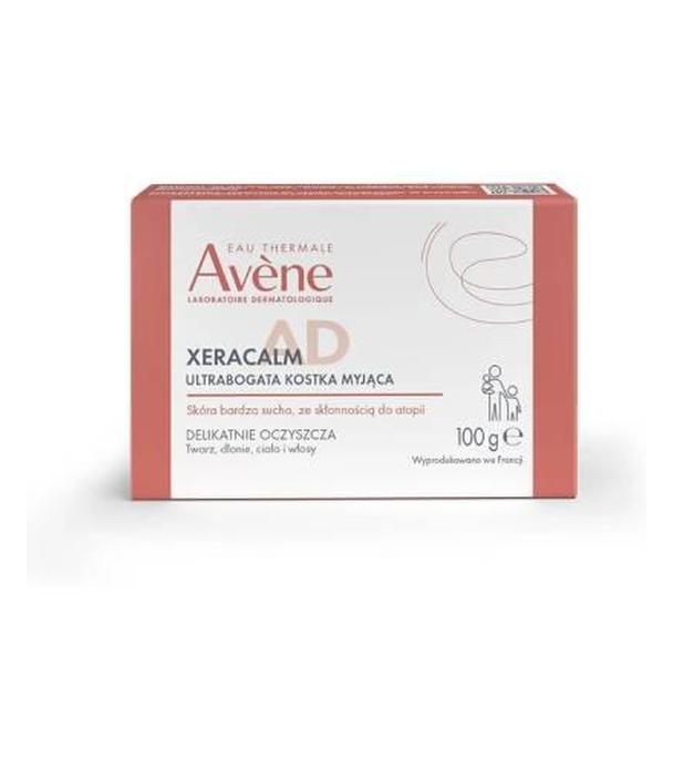 Avene Xeracalm A.D Kostka do mycia ultrabogata do twarzy i ciała dla skóry bardzo suchej skłonnej do atopii, 100 g