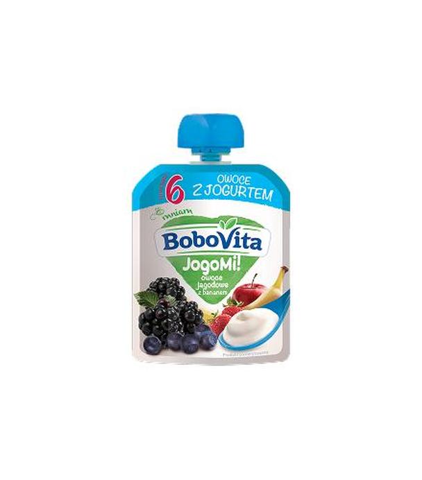 BOBOVITA JOGOMI! Deserek owocowo-mleczny, owoce jagodowe z bananem - 80 g